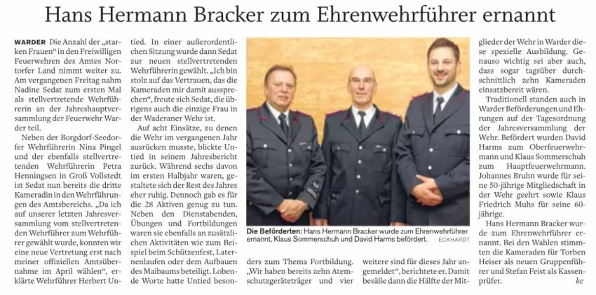 2016 02 19 Nortorfer Zeitung JHV