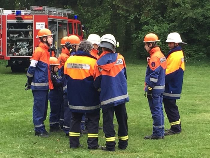 Übung mit der Jugendfeuerwehr 2017