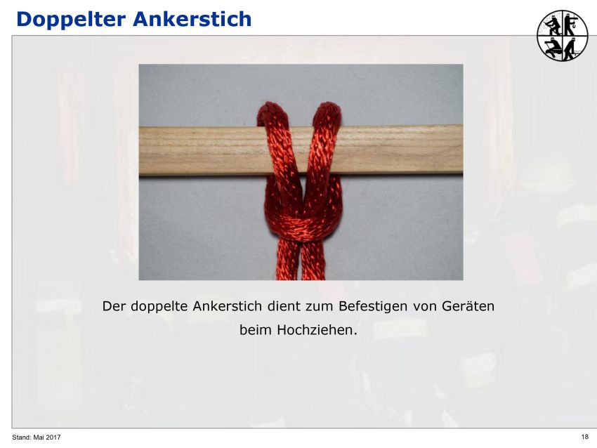 Knoten und Stiche