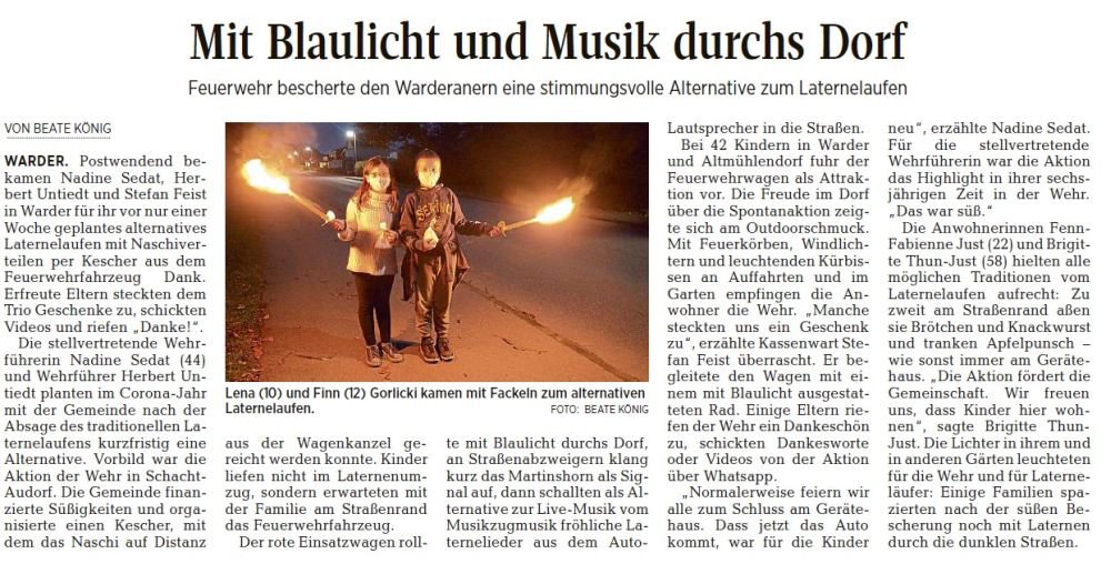 Zeitungsartikel